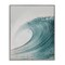 Stupell Industries Big Curled Sea Wave Framed Giclee Wall Art Design by LSR Design Studio
